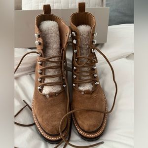 Marc Fisher Izzie Boots.EXCEPTIONAL CONDITION!!! Dark Brown suede. WORN ONCE